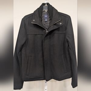 Gap Black Wool-Blend Coat